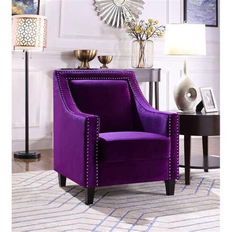 wayfair purple chair|purple accent chairs living room.